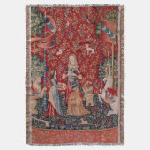 Lady en Unicorn Medieval Tapestry Smell Deken (Voorkant Verticaal)