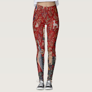 Lady en Unicorn Medieval Tapestry Smell Leggings