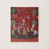 Lady en Unicorn Medieval Tapestry Smell Legpuzzel (Verticaal)