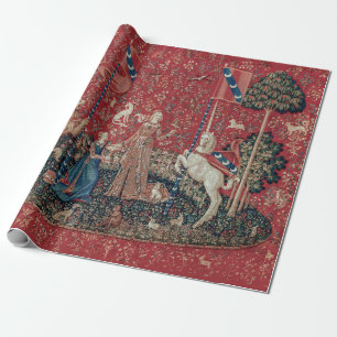 Lady en Unicorn Medieval Tapestry Taste Cadeaupapier
