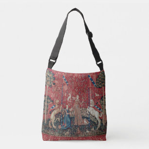 Lady en Unicorn Medieval Tapestry Taste Crossbody Tas