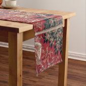 Lady en Unicorn Medieval Tapestry Taste Korte Tafelloper (Voorbeeld)