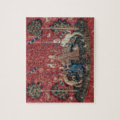 Lady en Unicorn Medieval Tapestry Taste Legpuzzel (Verticaal)