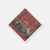 Lady en Unicorn Medieval Tapestry Taste Servet (Hoek)