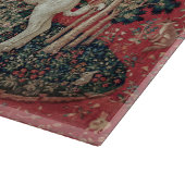 Lady en Unicorn Medieval Tapestry Taste Snijplank (Hoek)