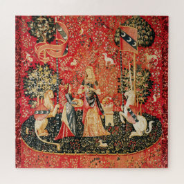 LADY EN UNICORN Smell, Lon, Bloemen, Dieren Legpuzzel