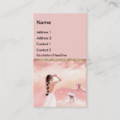 Lady en Unicorn Visitekaartje (Voorkant)