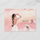 Lady en Unicorn-Visitekaartje Visitekaartje (Achterkant)