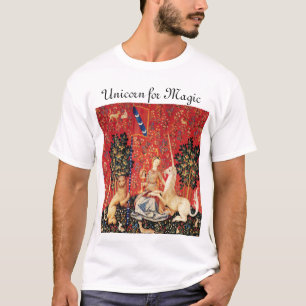 LADY EN UNICORN VOOR MAGIC Fantasy Flowers,Animals T-shirt