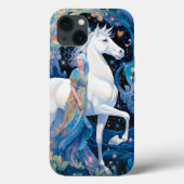 Lady en White Horse Fantasy Kunst Case-Mate iPhone Case (Achterkant)