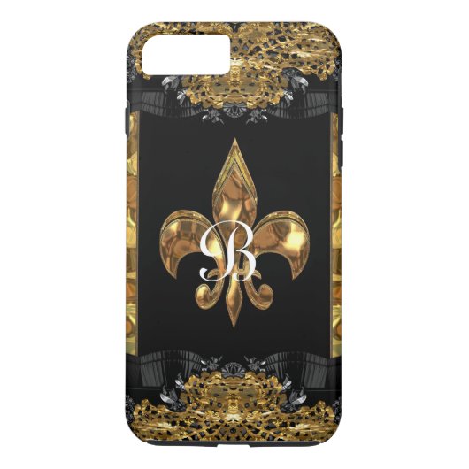 Lady Eve Fleur Frans Monogram Case-Mate iPhone Case (Achterkant)