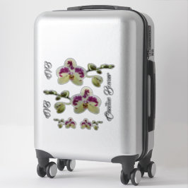 Lady Executive Orchid Bagage Sticker Set