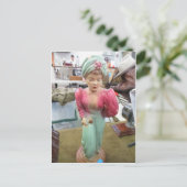 Lady Figurine Briefkaart (Staand voorkant)