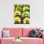Lady Finger Bananas ~ Egg Banana (ก ล้ ย ไ ข่) Canvas Afdruk (Insitu (Woonkamer))