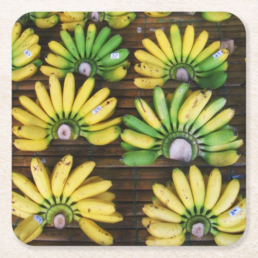 Lady Finger Bananas ~ Egg Banana (ก ล้ ย ไ ข่) Kartonnen Onderzetters (Voorkant)