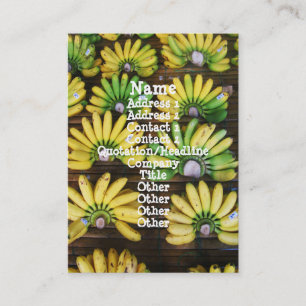 Lady Finger Bananas ~ Egg Banana (ก ล้ ย ไ ข่) Visitekaartje