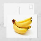 Lady Finger-bananen tegen een witte achtergrond Briefkaart (Voorkant / Achterkant)