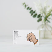 Lady Fist Visitekaartje (Staand voorkant)