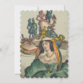 Lady - Flat Invitation maat 12,7 cm x 17,8 cm Save The Date