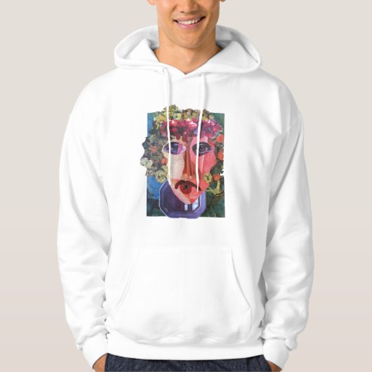 Lady Flower Power Helpt dakloze mensen Hoodie (Voorkant)
