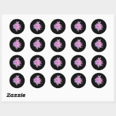 Lady Flowers (belladonna Lily) Whitebg Sticker (Vel)