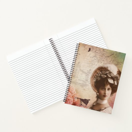  Lady Flowers Spiral Notitieboek - Elegant (Binnen)