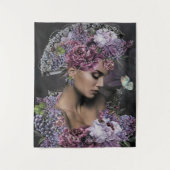 Lady Flowers Wandkleed (Voorkant)