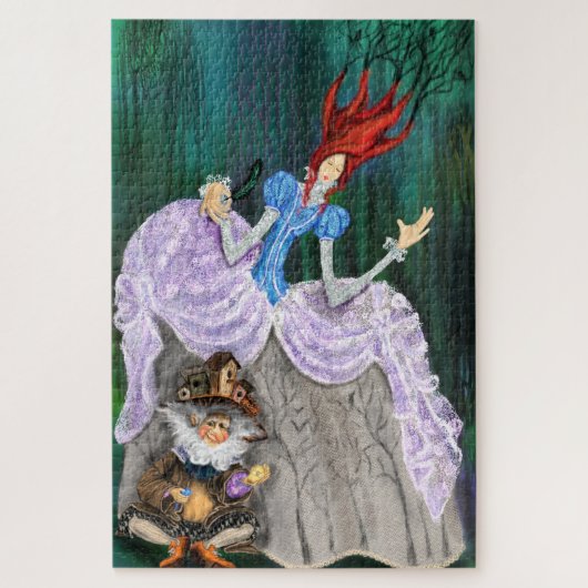 Lady Forest en Little Gnome - Fairytale - Fantasy Legpuzzel (Verticaal)
