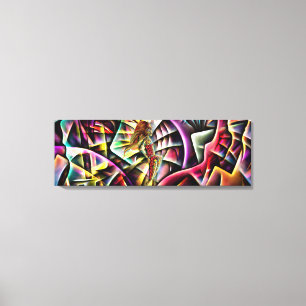 Lady Fractal de Abstracte prinses van Fractal Land Canvas Afdruk