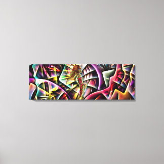 Lady Fractal de Abstracte prinses van Fractal Land Canvas Afdruk