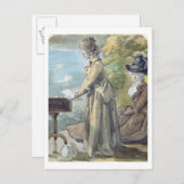 Lady Francis Scott en Lady Elliot, c.1770 (w/c ov) Briefkaart (Voorkant / Achterkant)