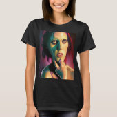 Lady Frankenstein Scary Monster Halloween Favoriet T-shirt (Voorkant)