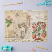 -Lady French-handschrift met plattegrond Tissuepapier (Craft)