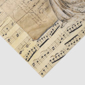 -Lady French-handschrift met plattegrond Tissuepapier (Detail)