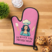  Lady Funny Oven Mitt Ovenwant (Top down)