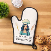 Lady Funny Oven Mitt Ovenwant (Top down)