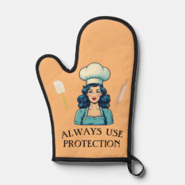 Lady Funny Oven Mitt Ovenwant