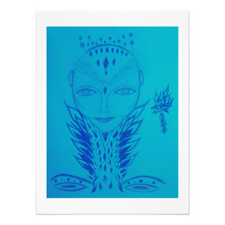 Lady Galactic Being Foto Afdruk