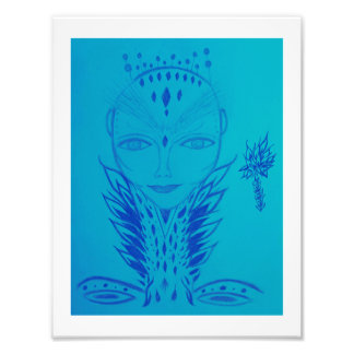 Lady Galactic Being Foto Afdruk