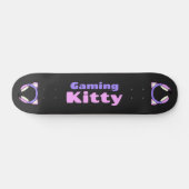 Lady Gamer - Gaming Kat Persoonlijk Skateboard (Horizontaal)
