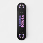 Lady Gamer - Gaming Kat Persoonlijk Skateboard (Voorkant)