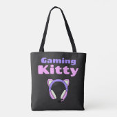 Lady Gamer - Gaming Kitty Tote Bag (Achterkant)
