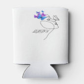 Lady geïsoleerde fles – houdt drankjes warm en kou blikjeskoeler (Achterkant)