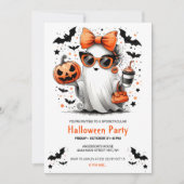 Lady Ghost met zonnebril Uitnodiging (Voorkant)