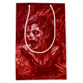 Lady Ghoul Snarling Amidst Plants Medium Cadeauzakje