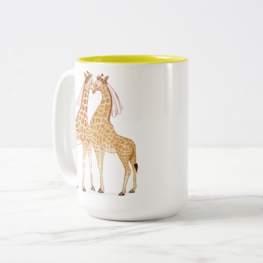 Lady Giraffe Love Mok (Voorkant links)