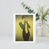Lady Givebird briefkaart (Staand voorkant)