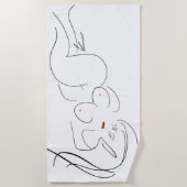 LADY GODIVA Beach Towel Strandlaken (Voorkant)