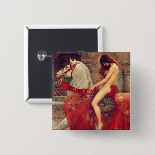 Lady Godiva Button (Voorkant /achterkant)