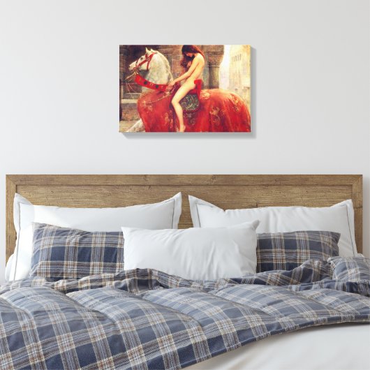 Lady Godiva Canvas Afdruk (Insitu (Slaapkamer))